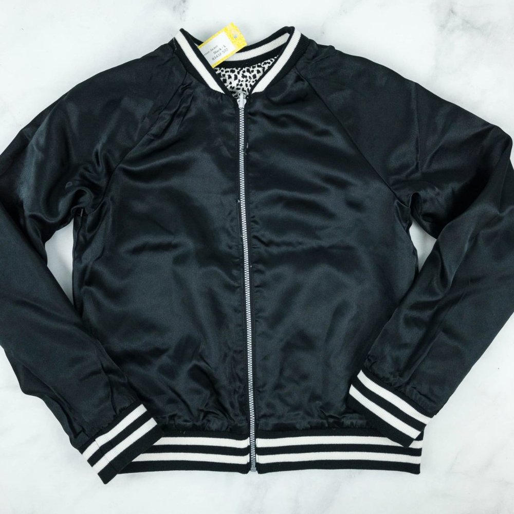 NWOT Paisley Sky Girls Nadiya Reversible Bomber Jacket
